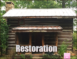Historic Log Cabin Restoration  Morven, Georgia